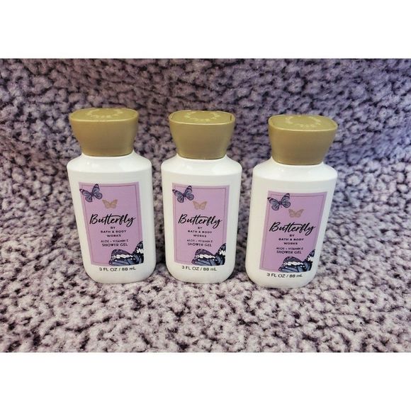 Bath & Body Works Butterfly Mini Skincare Set of 3 - Picture 1 of 2